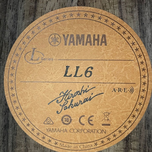 Acoustic Guitar Yamaha Ll6 Are T11534860