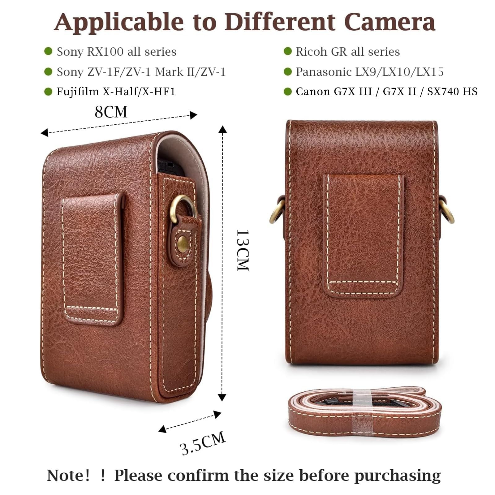 Compact Digital Camera Rieibi Sony Zv1F/Zv1/ Fujifilm X-Half/X-Hf1/ Ricoh Gr
