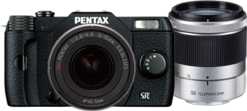 Digital Slr Pentax Q10 02 Standard Zoom 06 Telephoto Wzoomkit Black