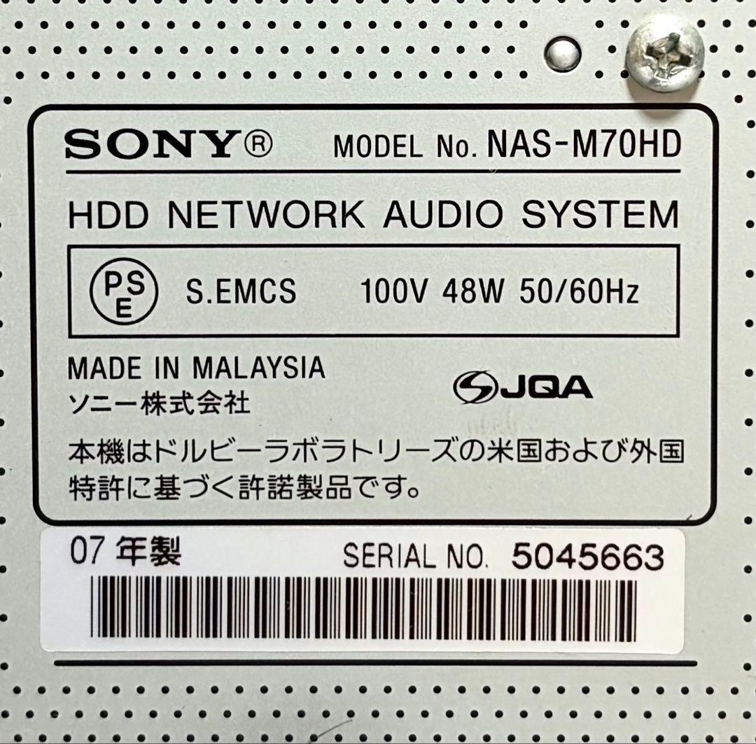 Sony Mini Component Systems Hdd Nas-M70Hd