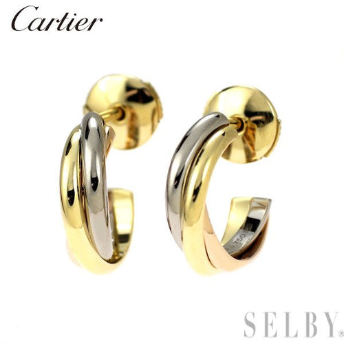 Cartier Earrings (For Both Ears) K18Yg/Wg/Pg