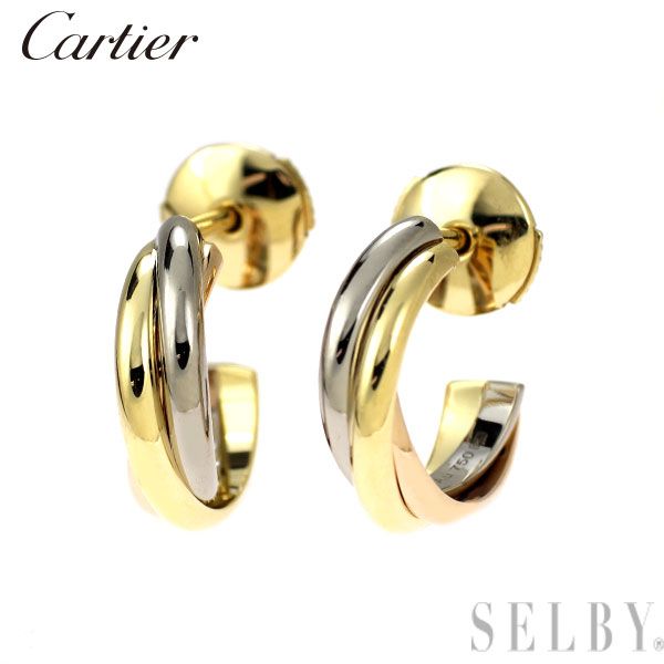 Cartier Earrings (For Both Ears) K18Yg/Wg/Pg
