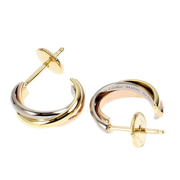 Cartier Earrings (For Both Ears) K18Yg/Wg/Pg
