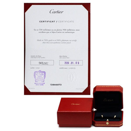 Cartier Earrings (For Both Ears) K18Yg/Wg/Pg