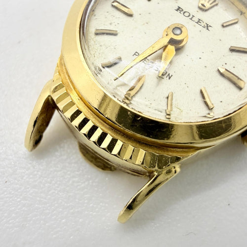 Rolex Hand -Wound Clock 9285 18K 750 Yg 8.8G