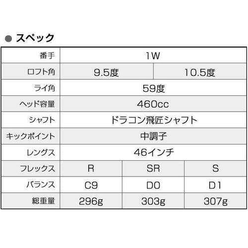 Works Golf Driver Hb