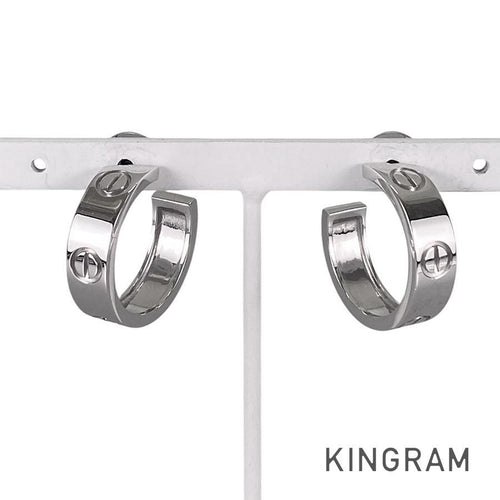Cartier Earrings (For Both Ears) K18Wg Ss