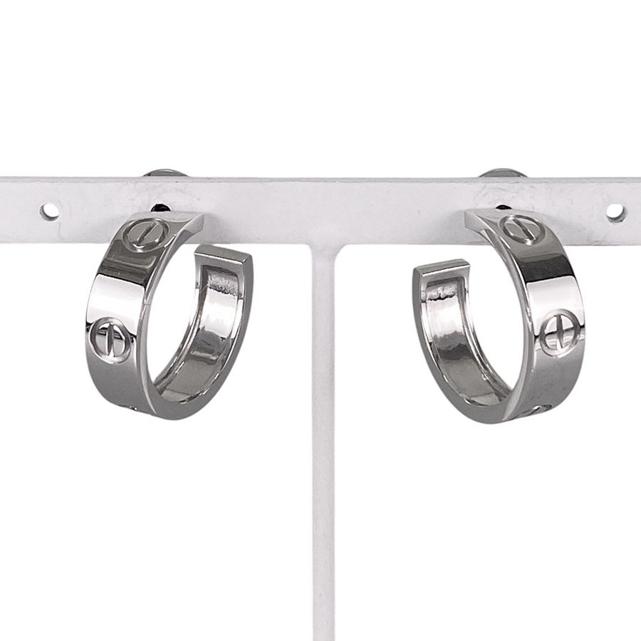 Cartier Earrings (For Both Ears) K18Wg Ss
