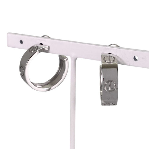 Cartier Earrings (For Both Ears) K18Wg Ss