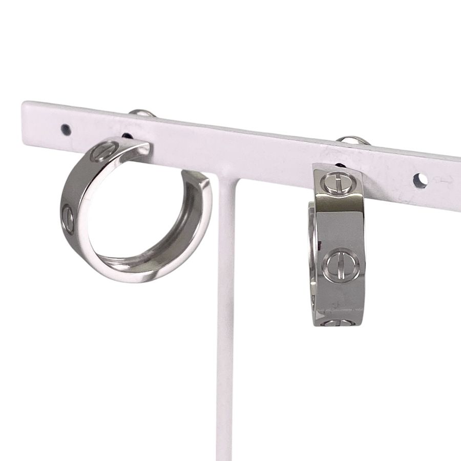 Cartier Earrings (For Both Ears) K18Wg Ss