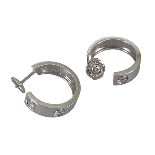Cartier Earrings (For Both Ears) K18Wg Ss