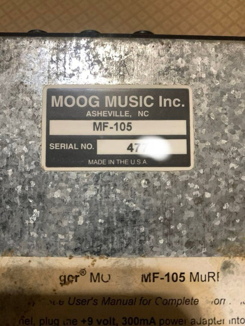 Moog Guitar Effects Units Moogerfooger Mf-105 Murf
