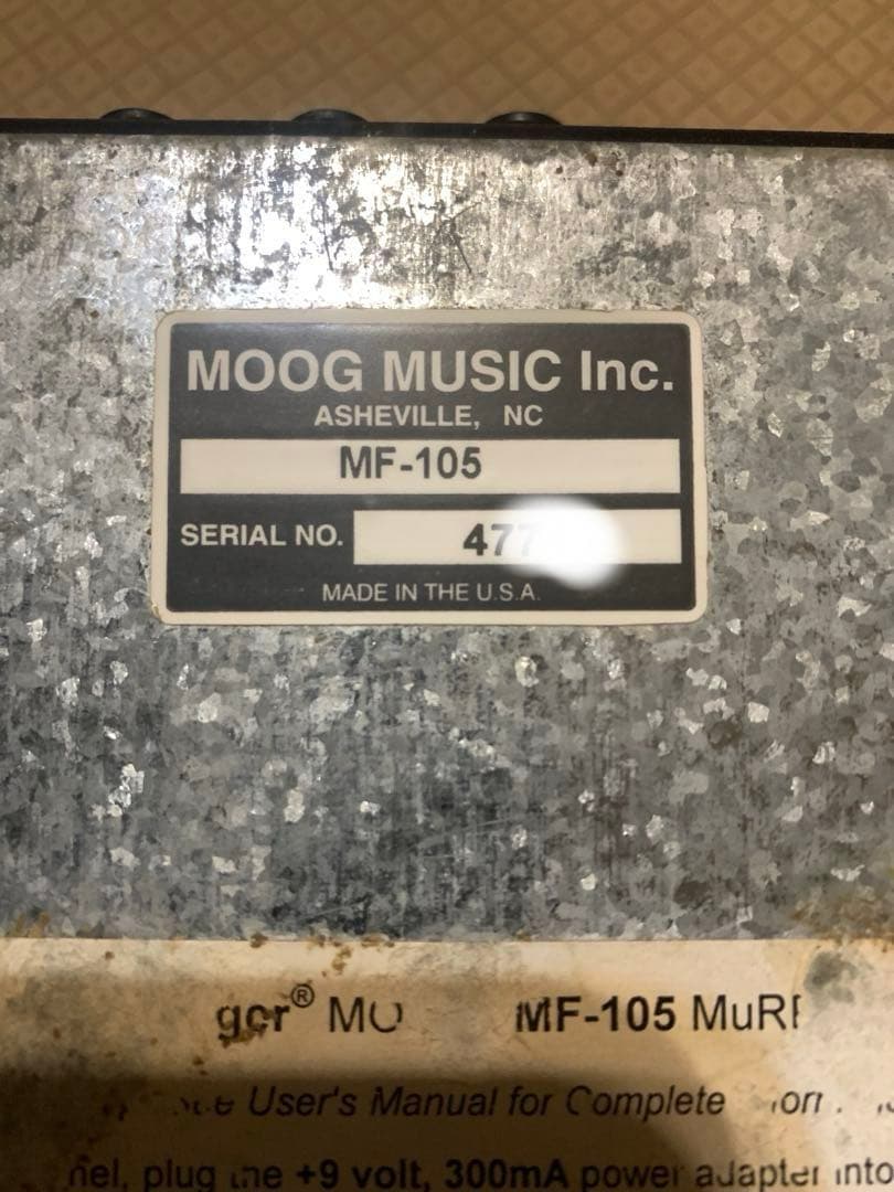 Moog Guitar Effects Units Moogerfooger Mf-105 Murf