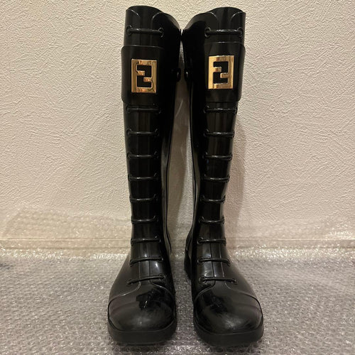 Fendi Rubber Boots Rain Size:38