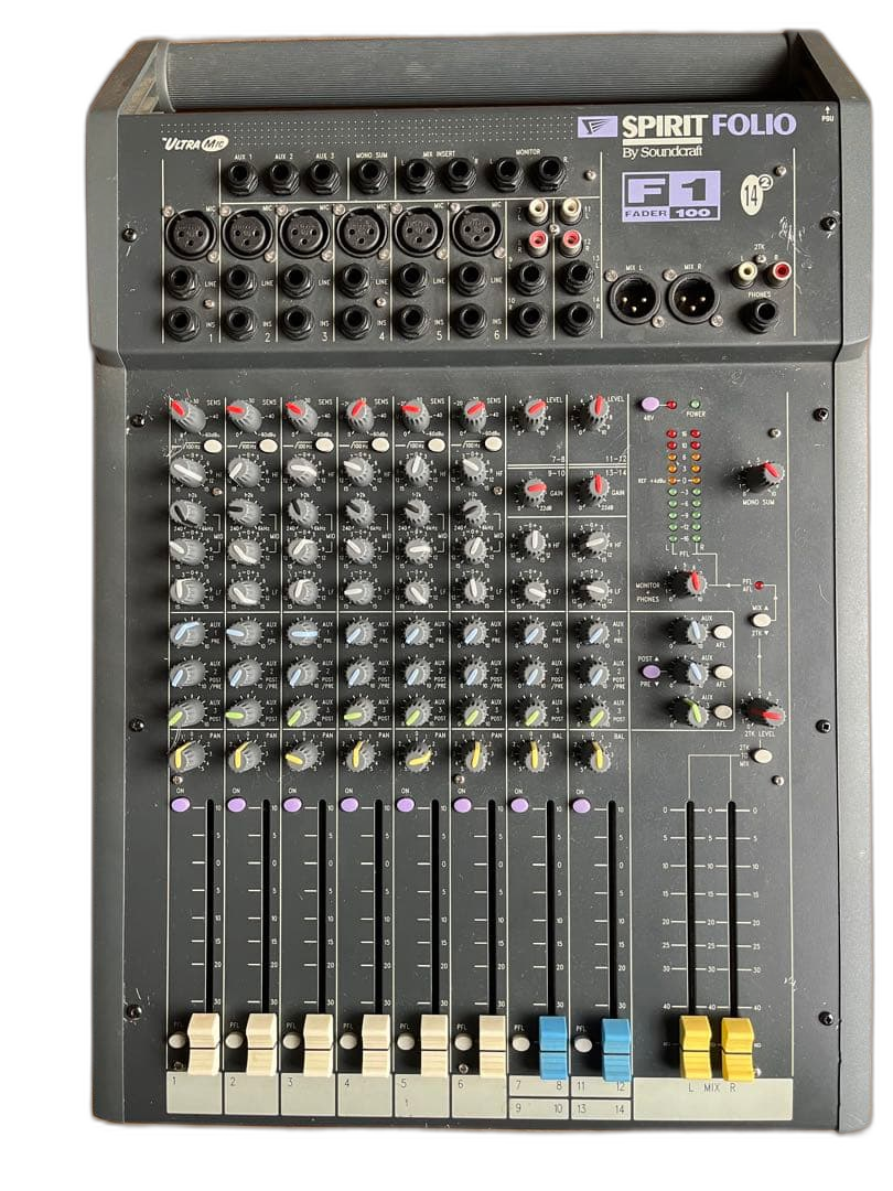 Roland Analog Mixer Sound Craft Spirit Folio 8