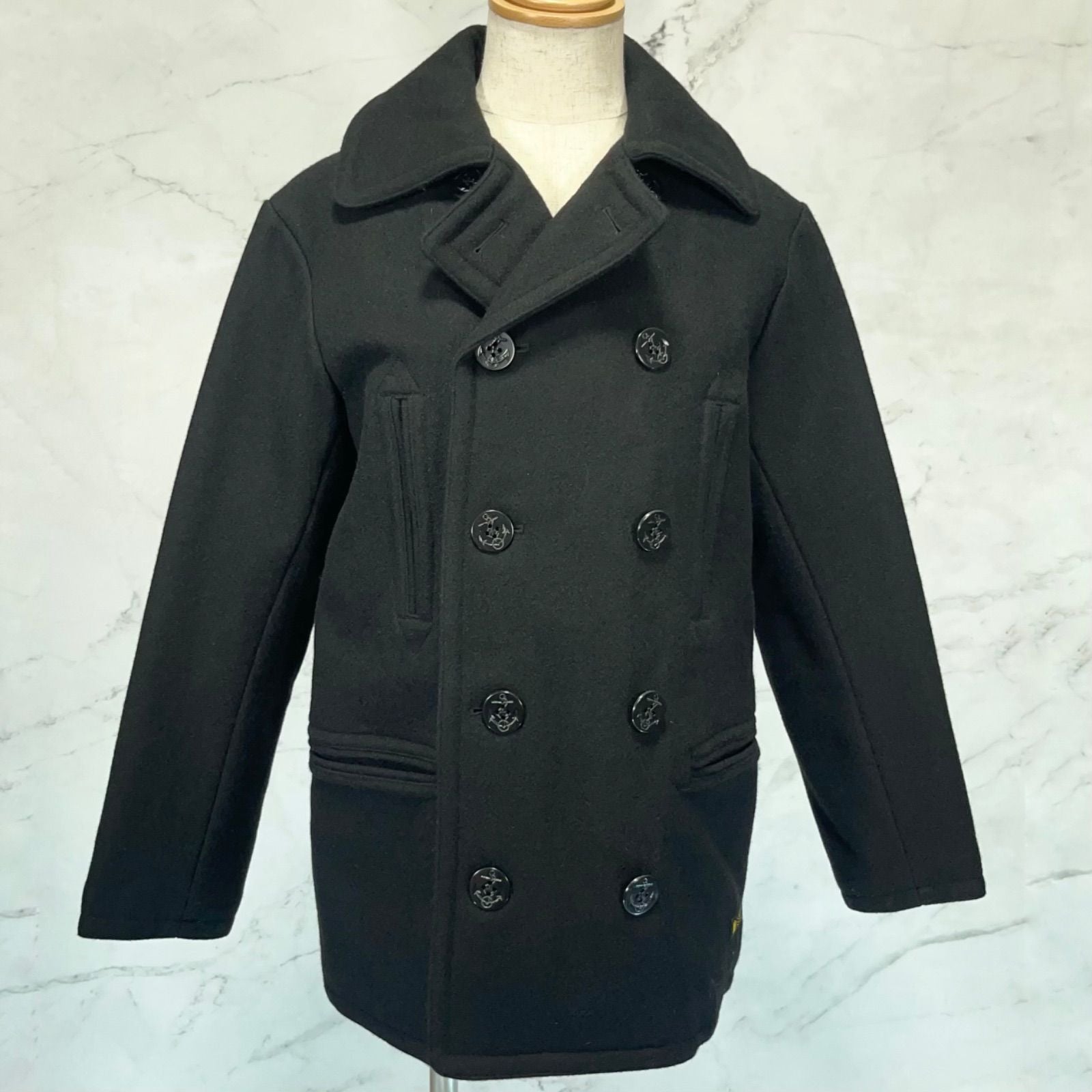 Neighborhood Peacort Wool Coat P/Wn-Coat P M Medium 162Aqnh-Jkm01
