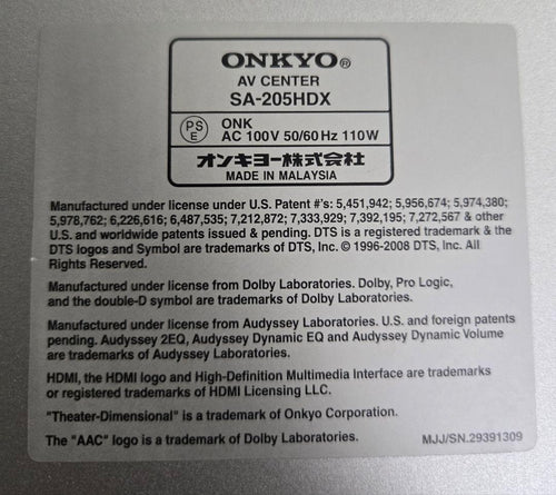 Onkyo Other 3.1Ch Av