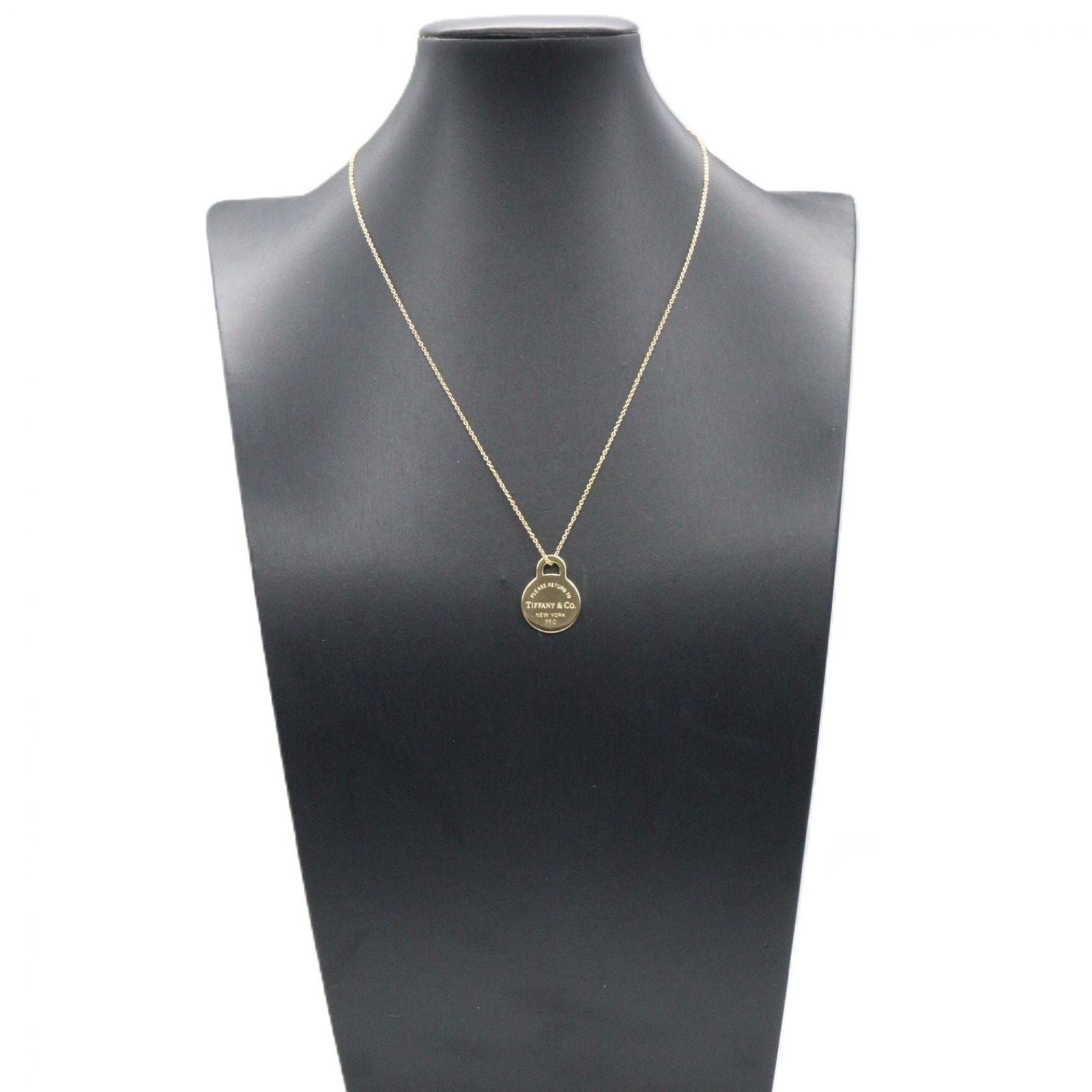 Tiffany Necklace Co Rtt 41 K18 Used A