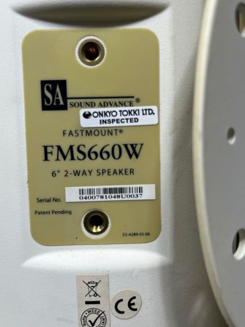 Studio Monitor Speakers Sonance Mariner62 Sa-Fms660Wx6