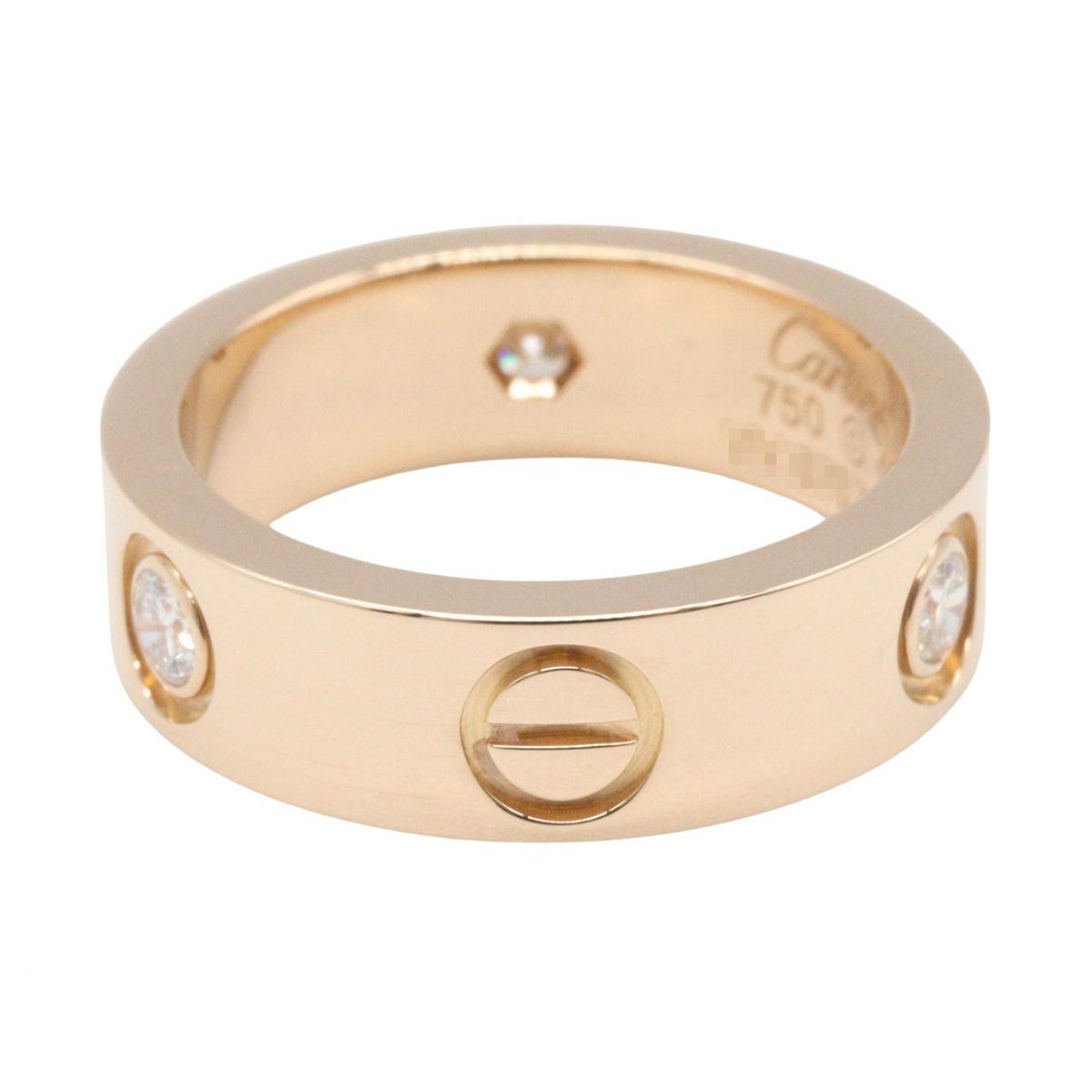 Cartier Ring 3Pd B4032400 K18Pg Used A