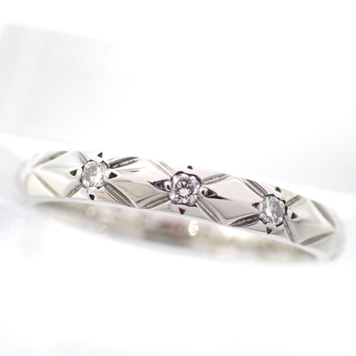 Chanel Ring 46 3P Pt950 6 4864