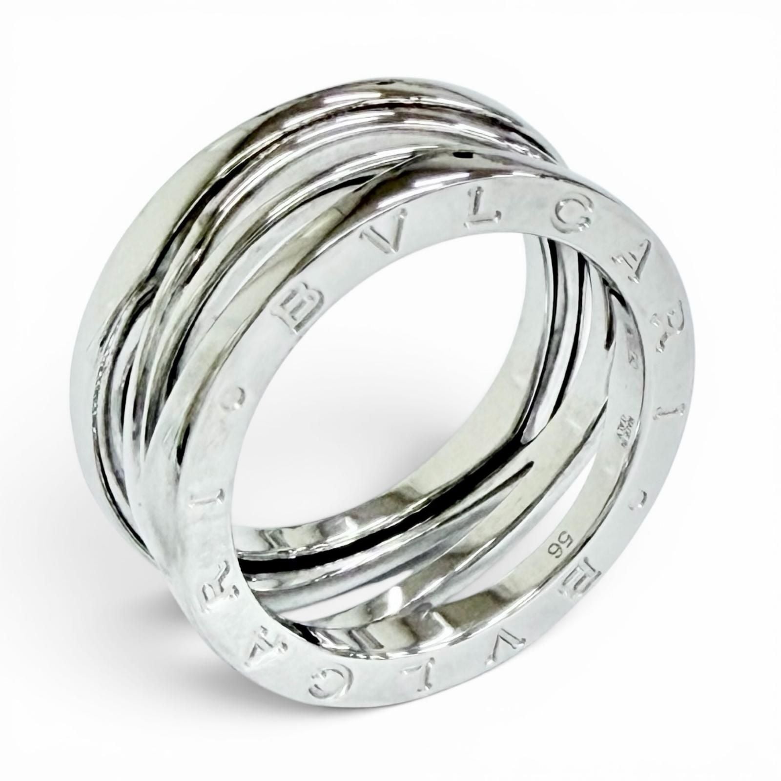 Bvlgari Ring 3 750 Wg 56 Jp16 9.82G (Color)