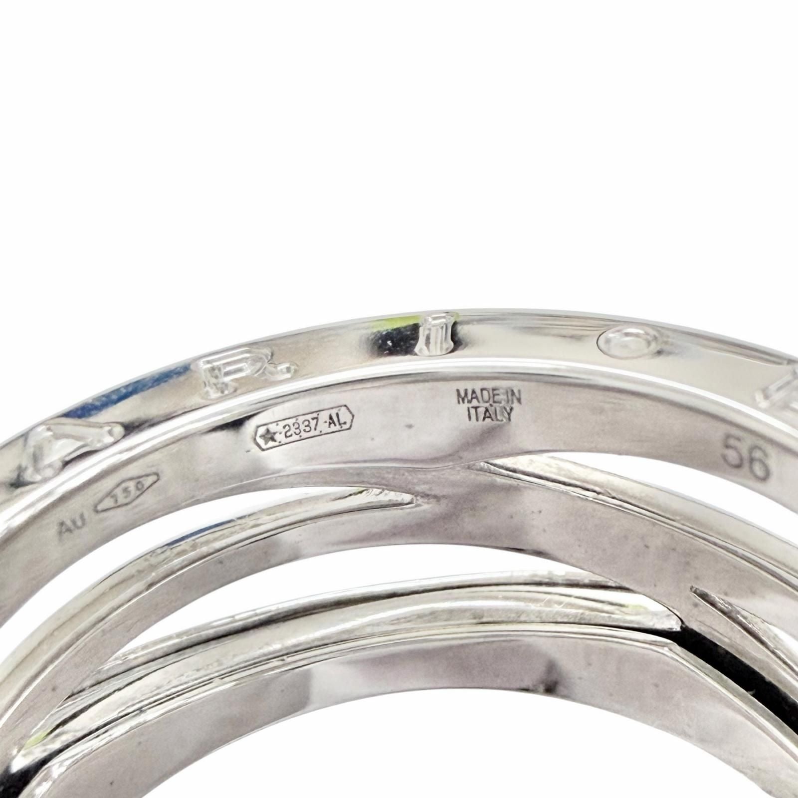 Bvlgari Ring 3 750 Wg 56 Jp16 9.82G (Color)