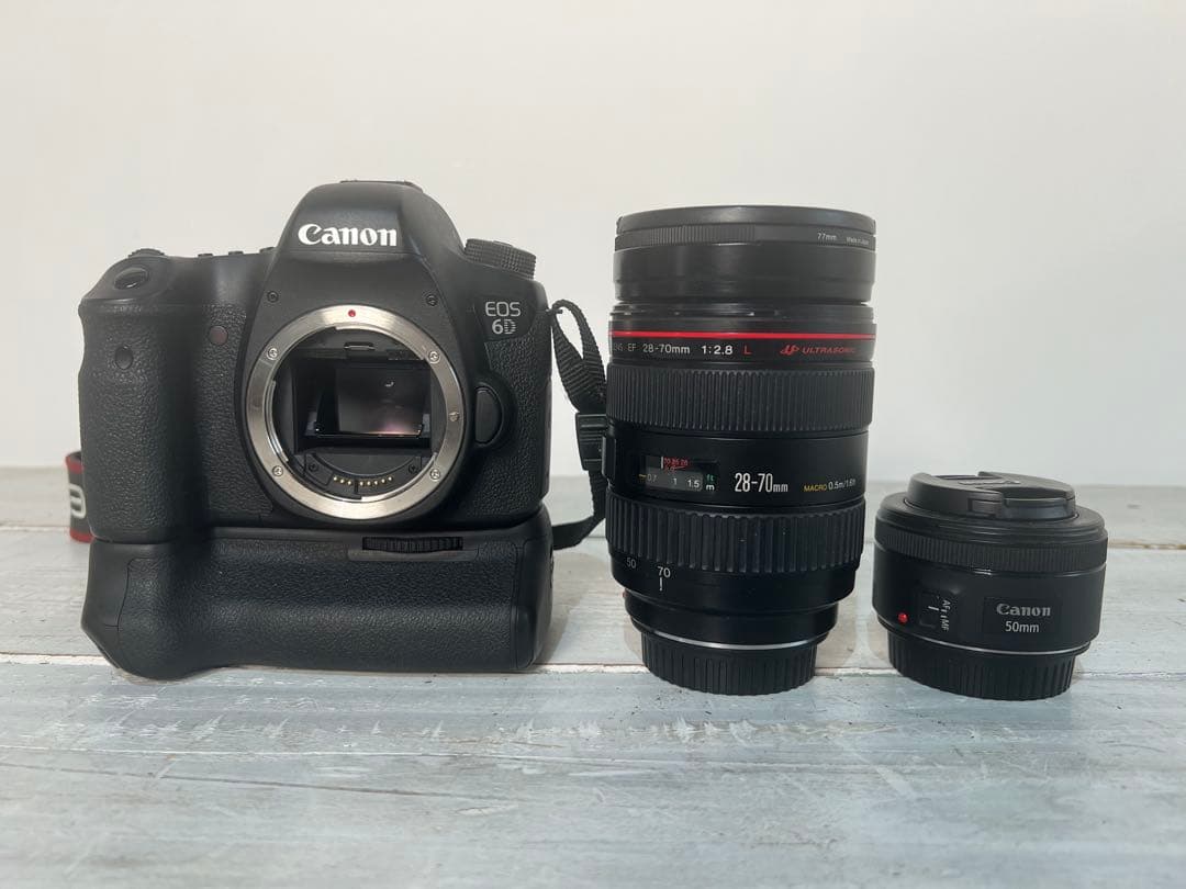 Canon Digital Slr Eos6D Ef28-70+Ef50+Grip