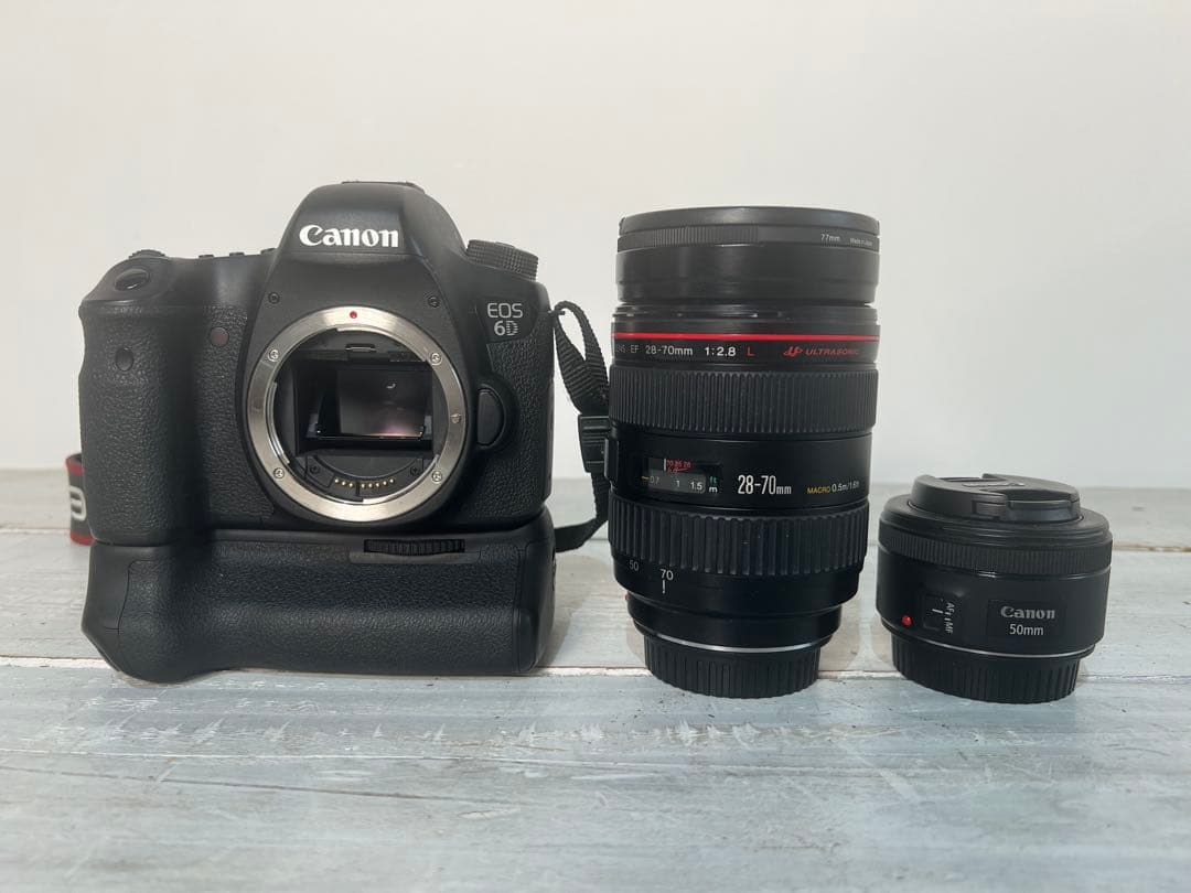 Canon Digital Slr Eos6D Ef28-70+Ef50+Grip