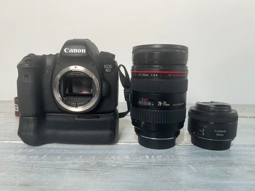 Canon Digital Slr Eos6D Ef28-70+Ef50+Grip