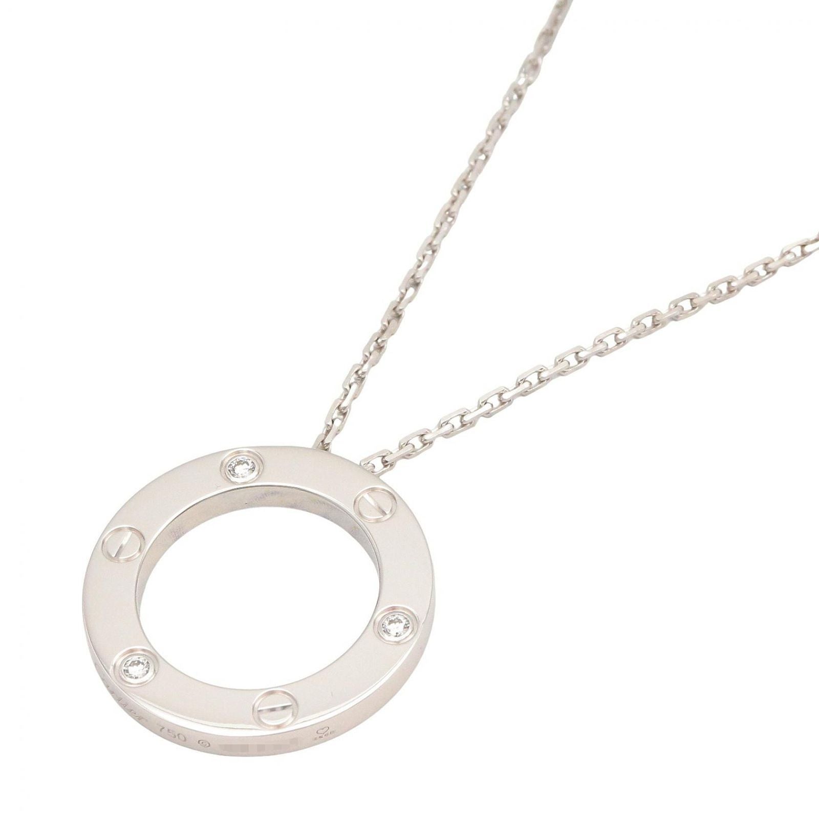 Cartier Necklace 3Pd K18Wg Used A
