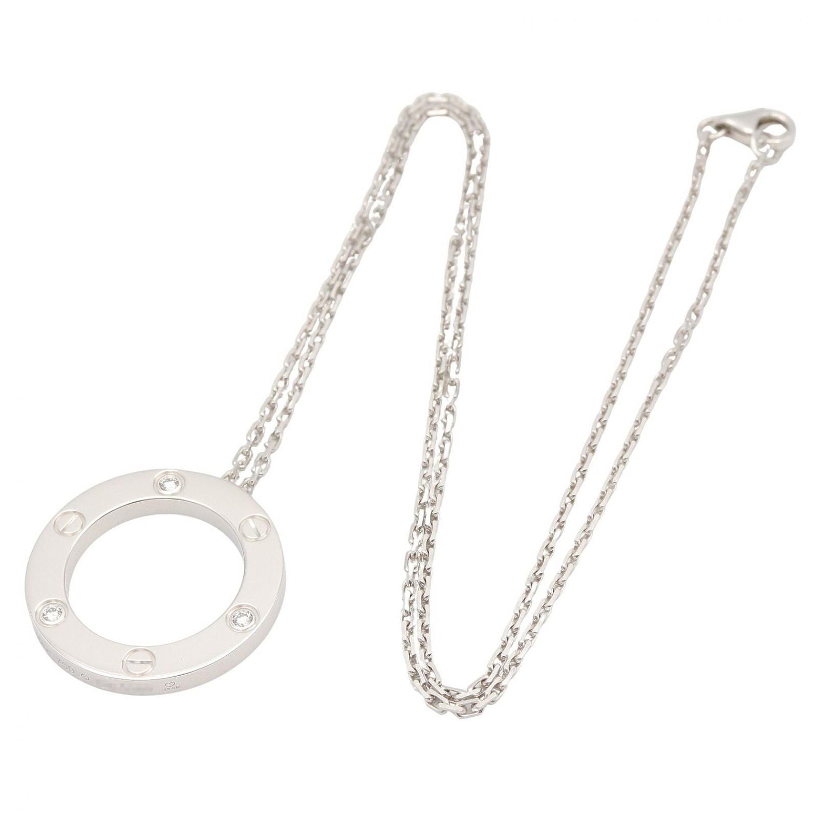 Cartier Necklace 3Pd K18Wg Used A