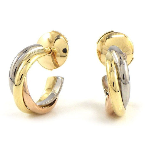 Cartier Earrings (For Both Ears) K18Pg K18Wg K18Yg