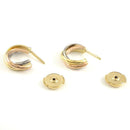Cartier Earrings (For Both Ears) K18Pg K18Wg K18Yg