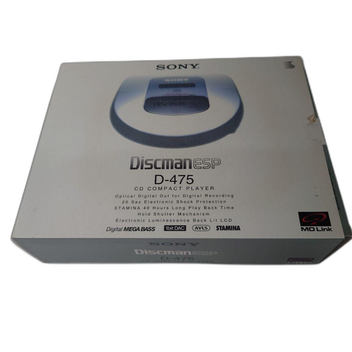 Sony Portable Cd Player Discman D-475