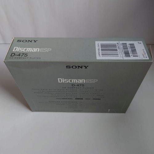 Sony Portable Cd Player Discman D-475