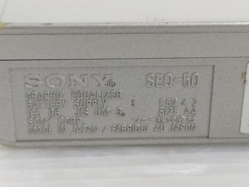 Sony Equalizers Seq-50