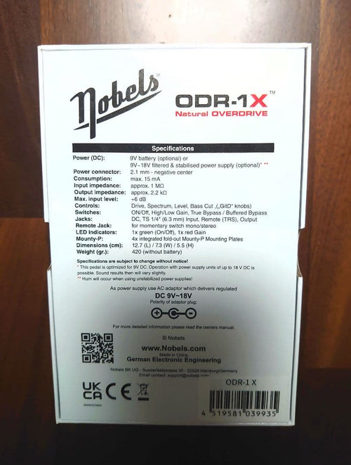 Guitar Effector Nobels Odr-1X