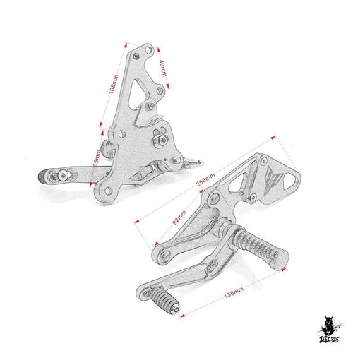 Step Pedal Yamaha Mt-07 Fz-07 2013-2020 Cnc