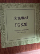 Yamaha Acoustic Guitars Fg820
