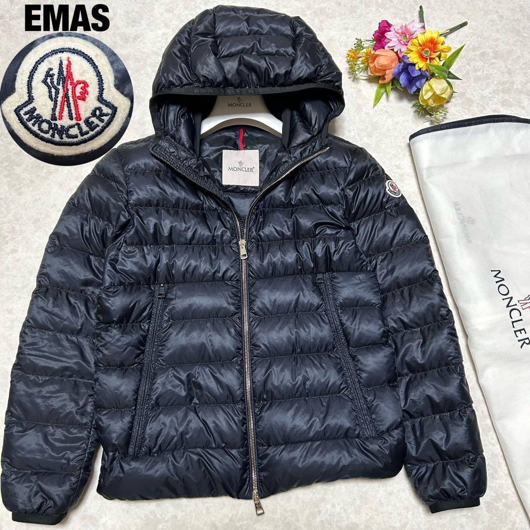 Moncler Down Jacket Emas 0 Navy Col 776