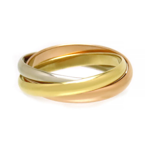Cartier Ring Sm #51 B4235151 750 (K18Wg K18Yg K18Pg)