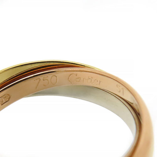 Cartier Ring Sm #51 B4235151 750 (K18Wg K18Yg K18Pg)