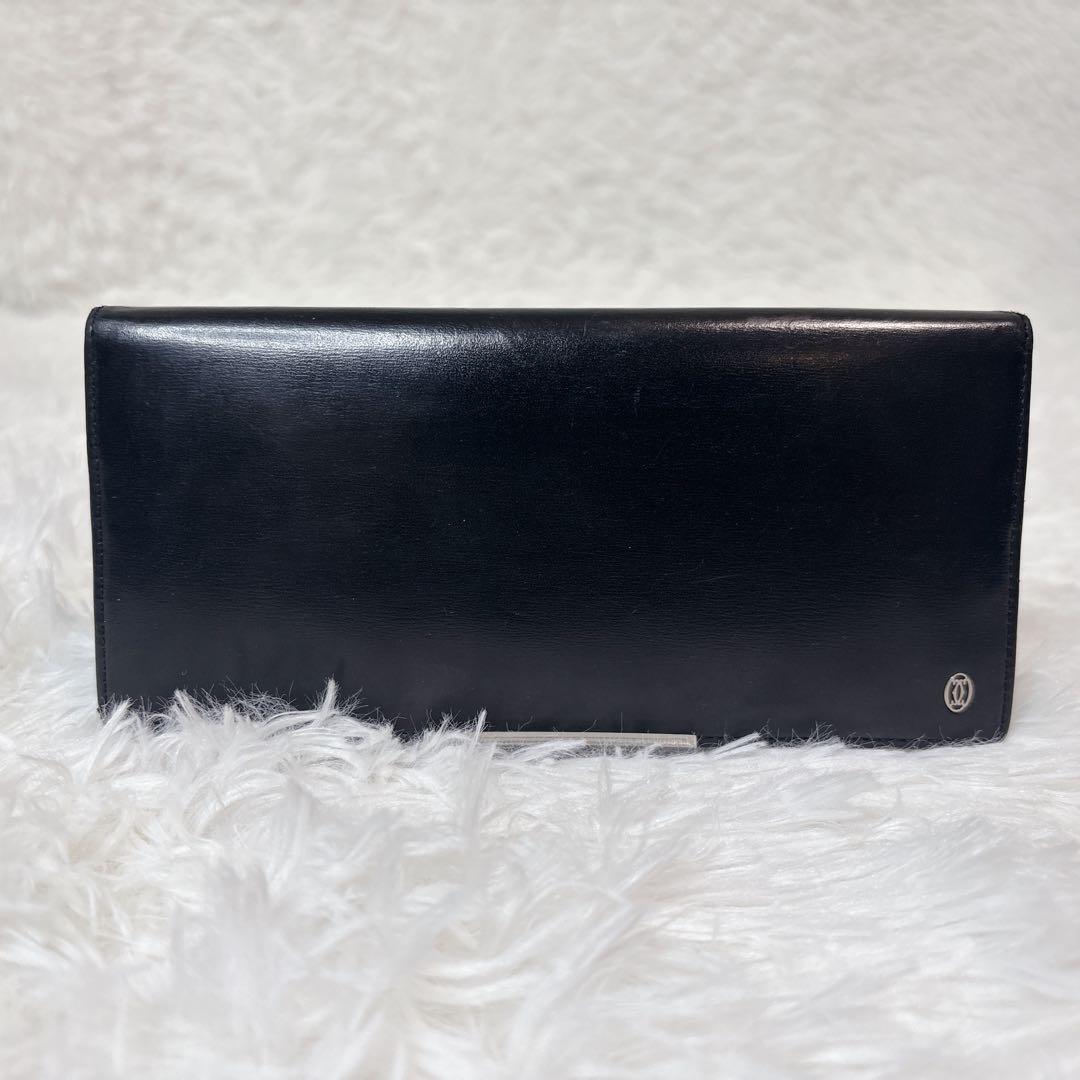 Cartier Long Wallets Pasha Wallet Black Leather