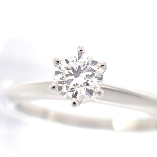 Tiffany Ring Co. 0.3Ct I Vvs1 3Ex 9 Pt950 1P 5010