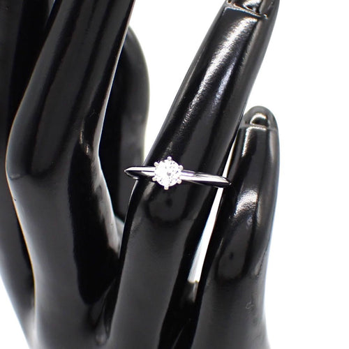 Tiffany Ring Co. 0.3Ct I Vvs1 3Ex 9 Pt950 1P 5010