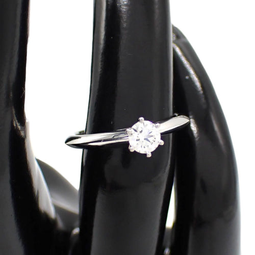 Tiffany Ring Co. 0.3Ct I Vvs1 3Ex 9 Pt950 1P 5010