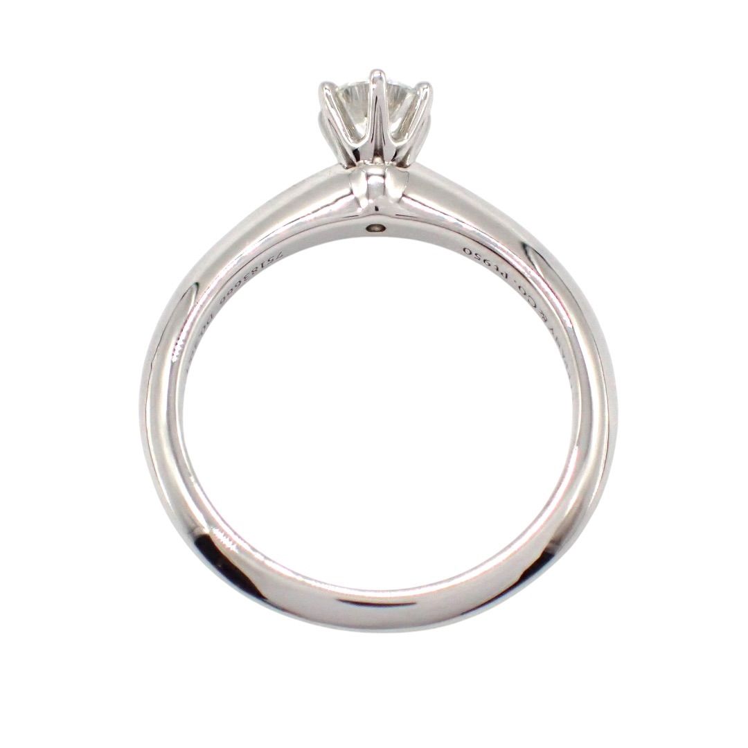 Tiffany Ring Co. 0.3Ct I Vvs1 3Ex 9 Pt950 1P 5010