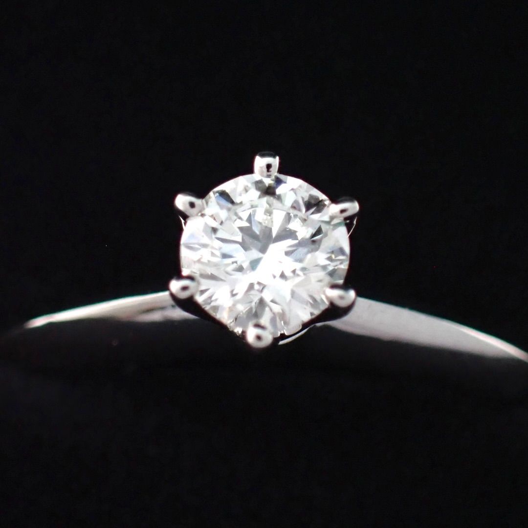 Tiffany Ring Co. 0.3Ct I Vvs1 3Ex 9 Pt950 1P 5010