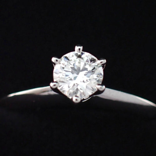 Tiffany Ring Co. 0.3Ct I Vvs1 3Ex 9 Pt950 1P 5010